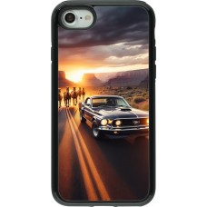 Coque iPhone 7 / 8 / SE (2020, 2022) - Hybrid Armor noir Mustang 69 Grand Canyon