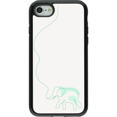 Coque iPhone 7 / 8 / SE (2020, 2022) - Hybrid Armor noir Spring 23 baby elephant