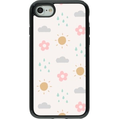 Coque iPhone 7 / 8 / SE (2020, 2022) - Hybrid Armor noir Spring 23 weather