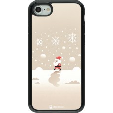 Coque iPhone 7 / 8 / SE (2020, 2022) - Hybrid Armor noir Noël 2023 Minimalist Santa