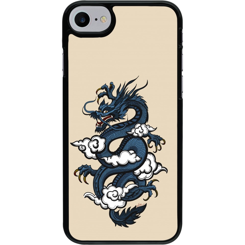 Coque iPhone 7 / 8 / SE (2020, 2022) - Blue Dragon Tattoo