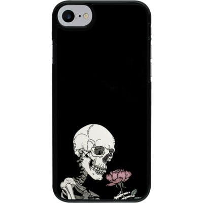 Coque iPhone 7 / 8 / SE (2020, 2022) - Halloween 2023 rose and skeleton