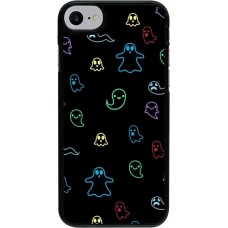 Coque iPhone 7 / 8 / SE (2020, 2022) - Halloween 2024 colorful ghosts