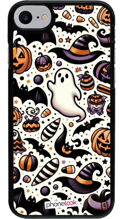 Coque iPhone 7 / 8 / SE (2020, 2022) - Halloween 2024 Cute Pattern