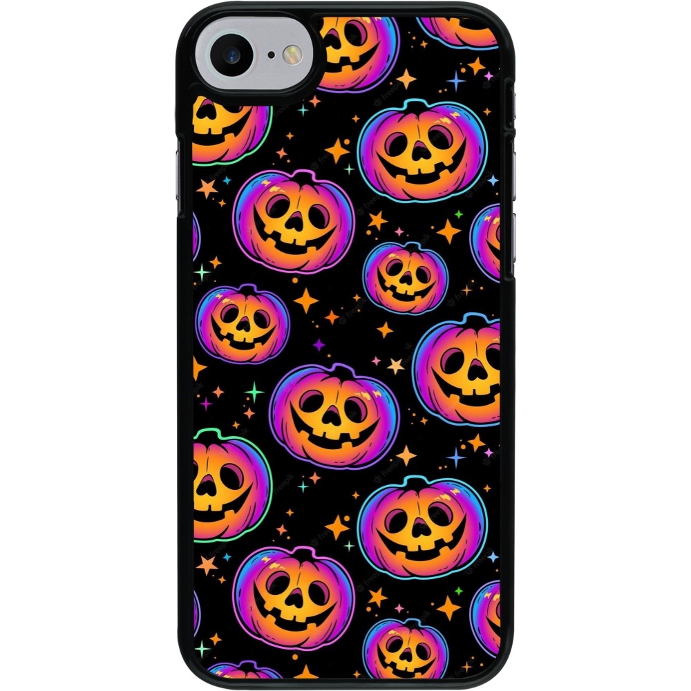 iPhone 7 / 8 / SE (2020, 2022) Case Hülle - Halloween 2024 rainbow pumpkins