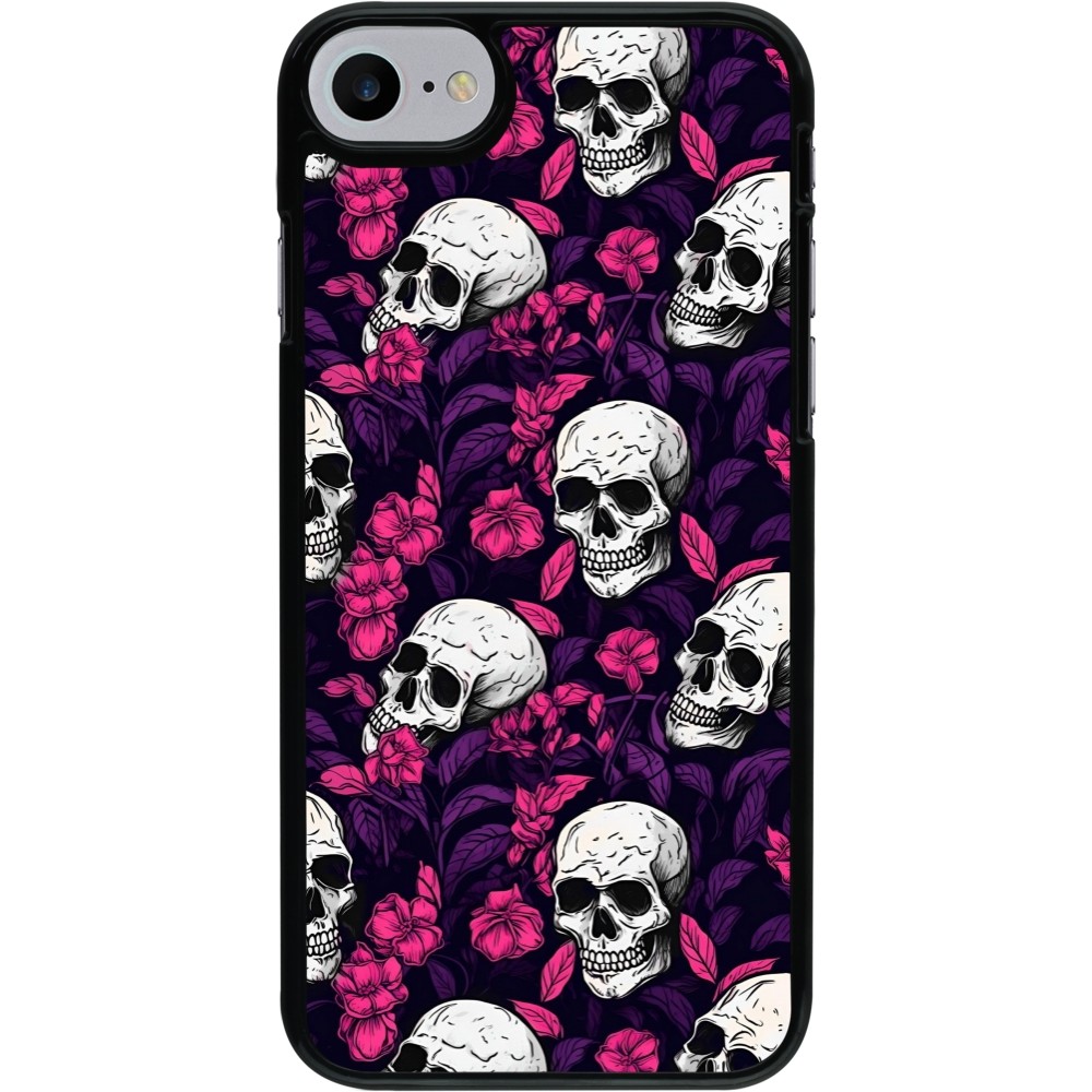 Coque iPhone 7 / 8 / SE (2020, 2022) - Halloween 2024 romantic skulls