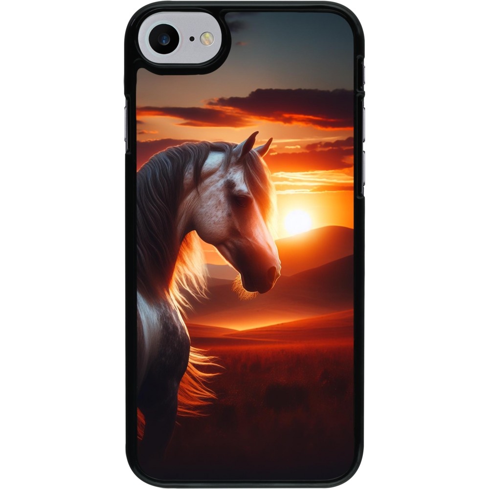 Coque iPhone 7 / 8 / SE (2020, 2022) - Majestic Sunset Horse