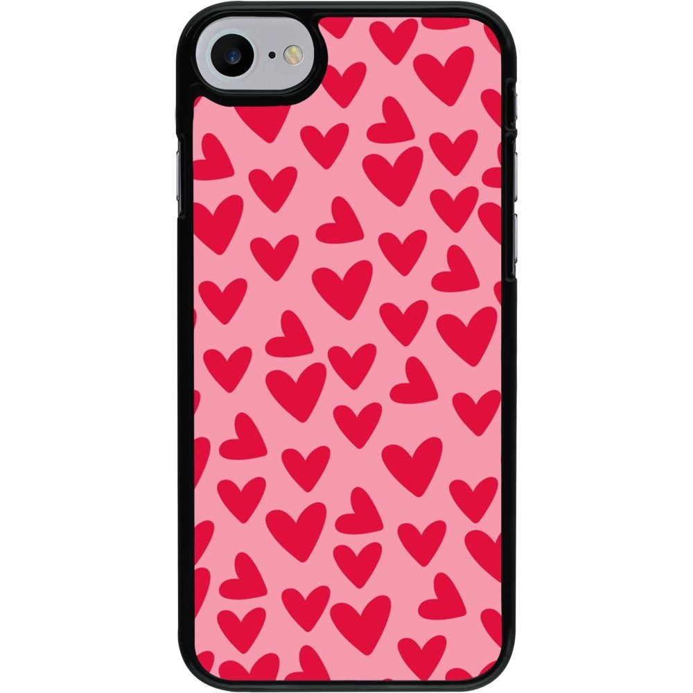 Coque iPhone 7 / 8 / SE (2020, 2022) - Mom 2024 petits coeurs