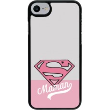 Coque iPhone 7 / 8 / SE (2020, 2022) - Mom 2024 Super hero maman