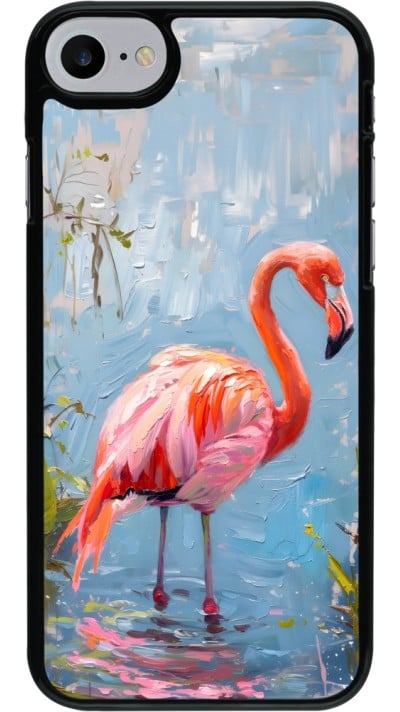 Coque iPhone 7 / 8 / SE (2020, 2022) - Paint Flamingo