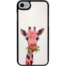 Coque iPhone 7 / 8 / SE (2020, 2022) - Pink Girafe Paint