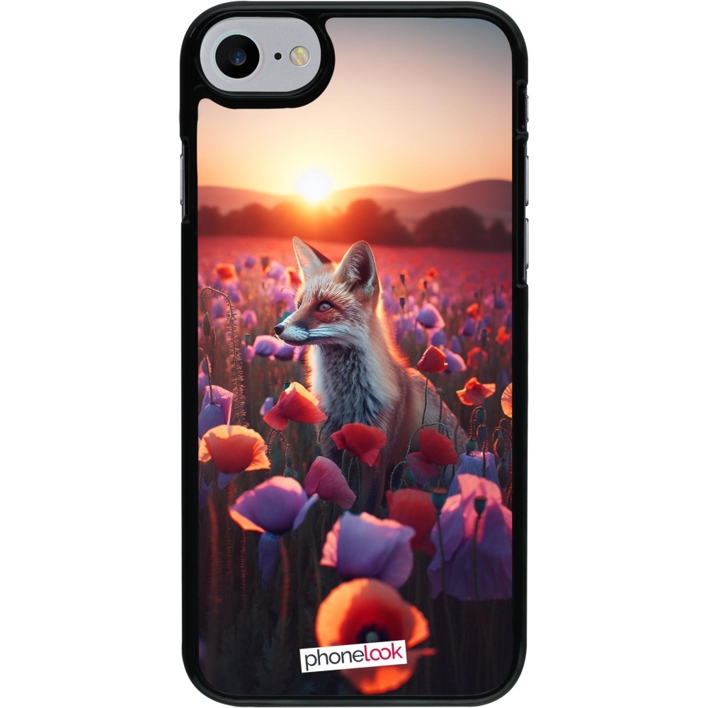 Coque iPhone 7 / 8 / SE (2020, 2022) - Renard pourpre au crépuscule