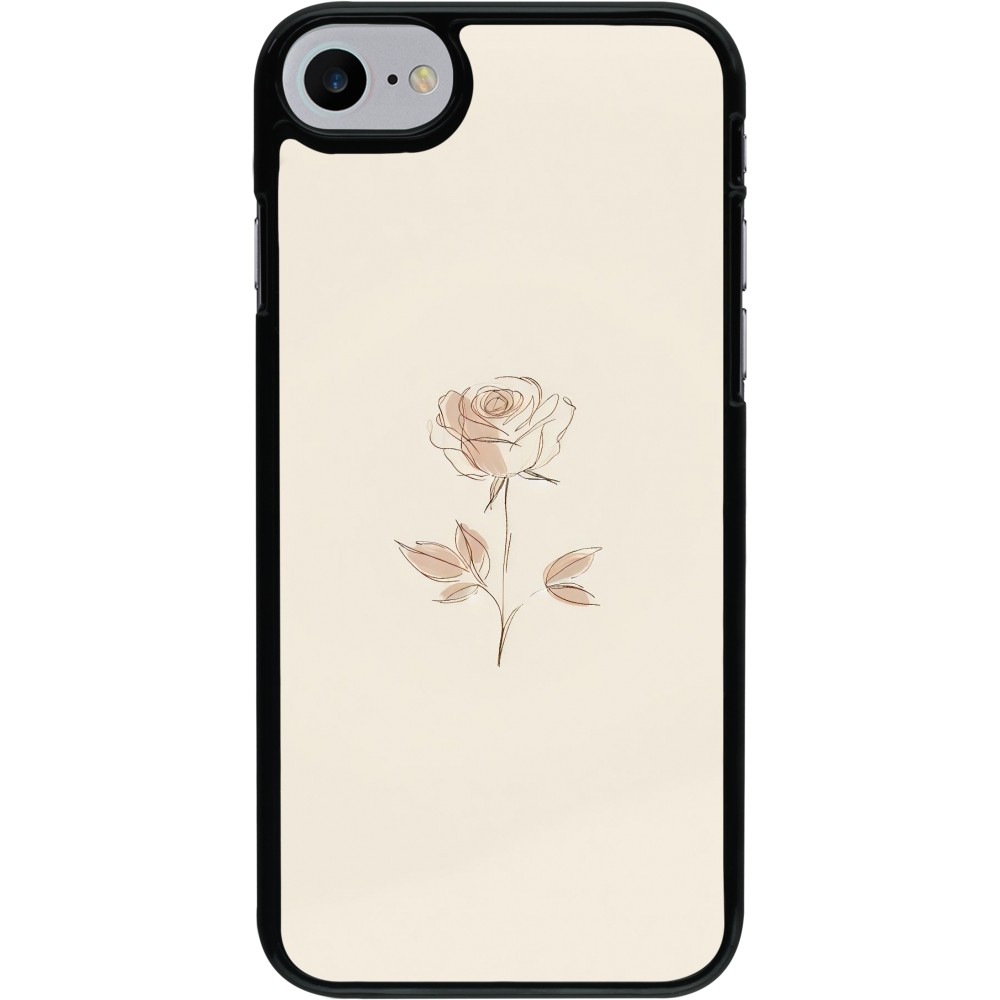 Coque iPhone 7 / 8 / SE (2020, 2022) - Sable Rose Minimaliste