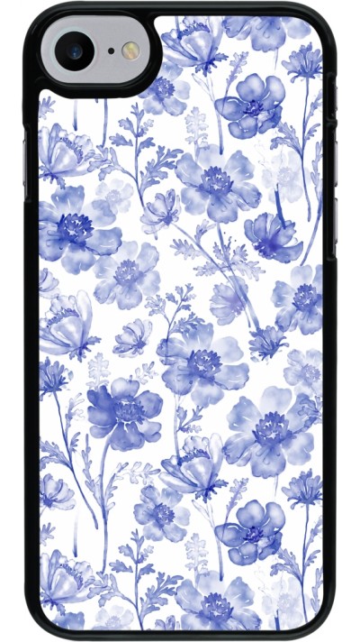 Coque iPhone 7 / 8 / SE (2020, 2022) - Spring 23 watercolor blue flowers