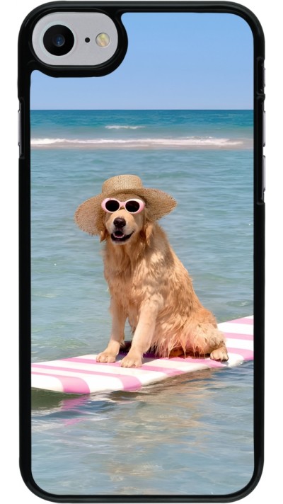 Coque iPhone 7 / 8 / SE (2020, 2022) - Summer Dog on Paddle