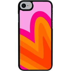 Coque iPhone 7 / 8 / SE (2020, 2022) - Valentine 2024 heart gradient