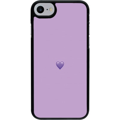 Coque iPhone 7 / 8 / SE (2020, 2022) - Valentine 2023 purpule single heart