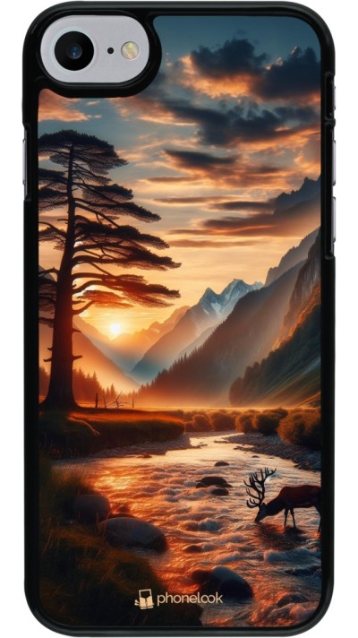 Coque iPhone 7 / 8 / SE (2020, 2022) - Valley Sunset Deer Tree