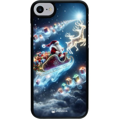 Coque iPhone 7 / 8 / SE (2020, 2022) - Noël 2023 Père Noël enchanté