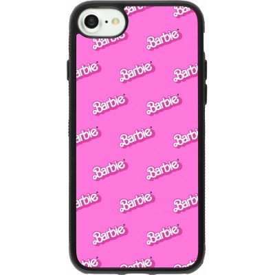 Coque iPhone 7 / 8 / SE (2020, 2022) - Silicone rigide noir Barbie Pattern