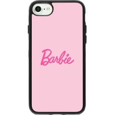 Coque iPhone 7 / 8 / SE (2020, 2022) - Silicone rigide noir Barbie Text