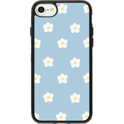 Coque iPhone 7 / 8 / SE (2020, 2022) - Silicone rigide noir Easter 2024 daisy flower