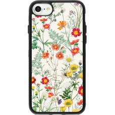 iPhone 7 / 8 / SE (2020, 2022) Case Hülle - Silikon schwarz Flora Botanical Wildlife