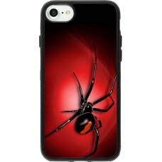 Coque iPhone 7 / 8 / SE (2020, 2022) - Silicone rigide noir Halloween 2023 spider black widow