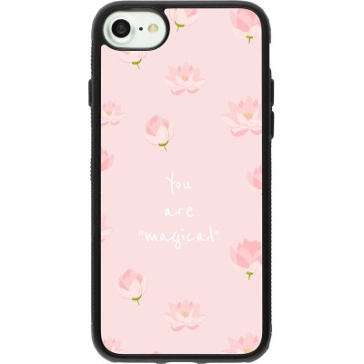 Coque iPhone 7 / 8 / SE (2020, 2022) - Silicone rigide noir Mom 2023 your are magical