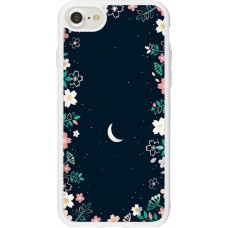 Coque iPhone 7 / 8 / SE (2020, 2022) - Silicone rigide blanc Flowers space