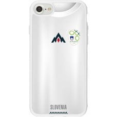 Coque iPhone 7 / 8 / SE (2020, 2022) - Silicone rigide blanc Maillot de football Slovénie