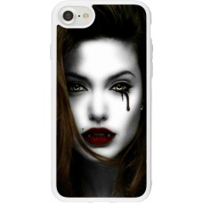 Coque iPhone 7 / 8 / SE (2020, 2022) - Silicone rigide blanc Halloween 2023 gothic vampire