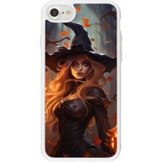 Coque iPhone 7 / 8 / SE (2020, 2022) - Silicone rigide blanc Halloween 2024 sexy witch