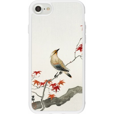 Coque iPhone 7 / 8 / SE (2020, 2022) - Silicone rigide blanc Japanese Bird