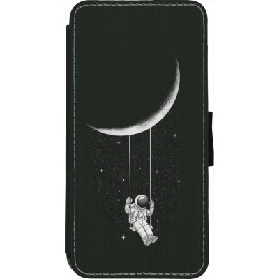 Coque iPhone 7 / 8 / SE (2020, 2022) - Wallet noir Astro balançoire