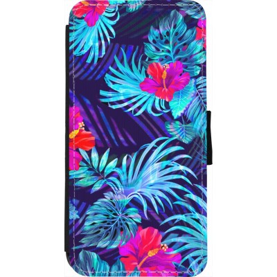 Coque iPhone 7 / 8 / SE (2020, 2022) - Wallet noir Blue Forest