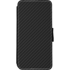 Coque iPhone 7 / 8 / SE (2020, 2022) - Wallet noir Carbon Basic