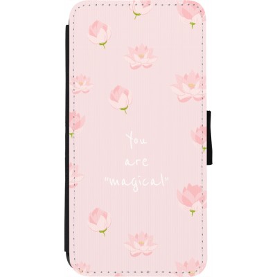 Coque iPhone 7 / 8 / SE (2020, 2022) - Wallet noir Mom 2023 your are magical