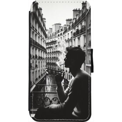 Coque iPhone 7 / 8 / SE (2020, 2022) - Wallet noir Parisian Smoker