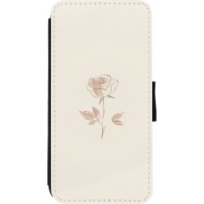 Coque iPhone 7 / 8 / SE (2020, 2022) - Wallet noir Sable Rose Minimaliste