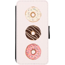 Coque iPhone 7 / 8 / SE (2020, 2022) - Wallet noir Spring 23 donuts