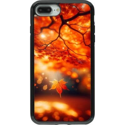 Coque iPhone 7 Plus / 8 Plus - Hybrid Armor noir Automne Magique Orange