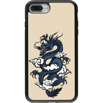 Coque iPhone 7 Plus / 8 Plus - Hybrid Armor noir Blue Dragon Tattoo