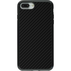 Coque iPhone 7 Plus / 8 Plus - Hybrid Armor noir Carbon Basic