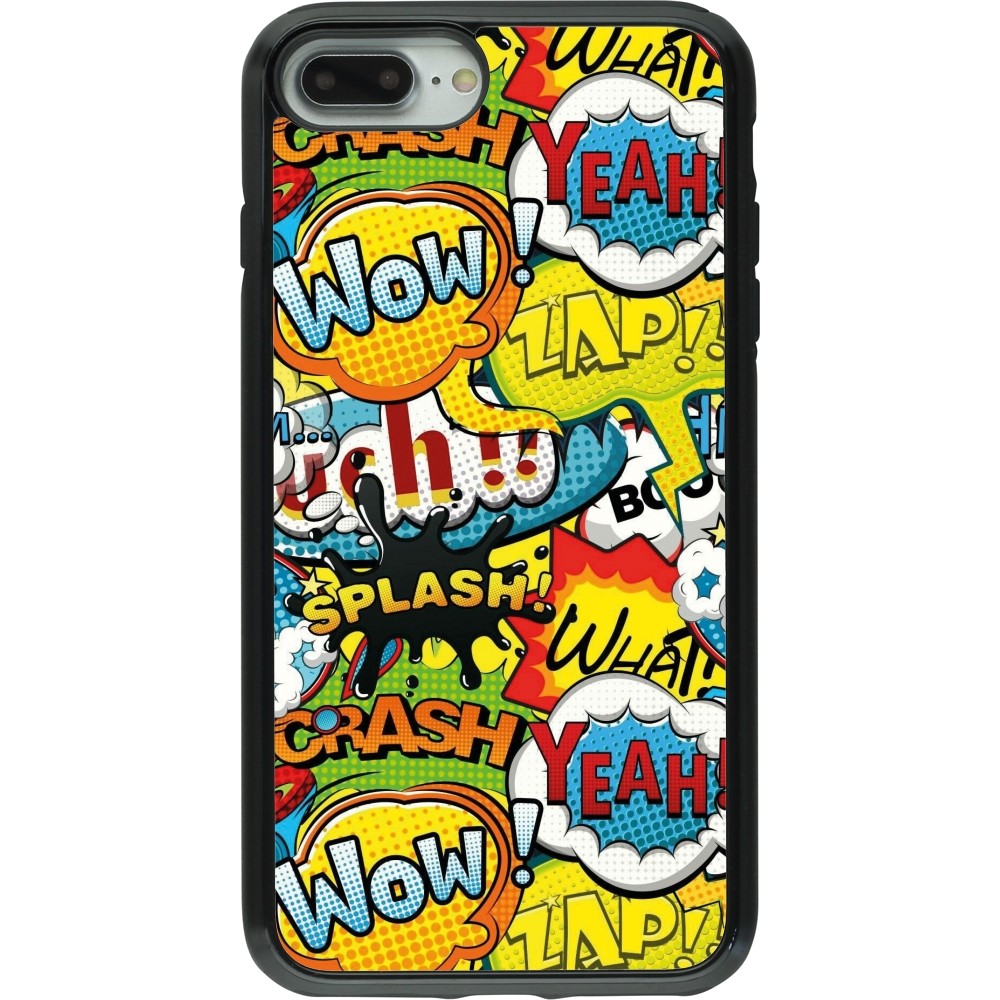 Coque iPhone 7 Plus / 8 Plus - Hybrid Armor noir Cartoons slogans