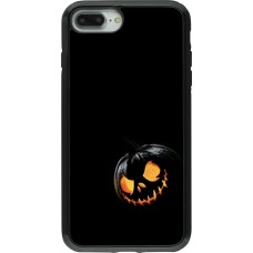 Coque iPhone 7 Plus / 8 Plus - Hybrid Armor noir Halloween 2023 discreet pumpkin