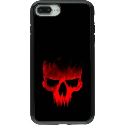 Coque iPhone 7 Plus / 8 Plus - Hybrid Armor noir Halloween 2023 scary skull