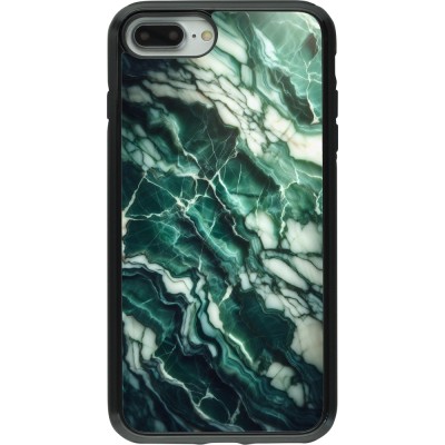 Coque iPhone 7 Plus / 8 Plus - Hybrid Armor noir Marbre vert majestueux