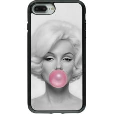 Coque iPhone 7 Plus / 8 Plus - Hybrid Armor noir Marilyn Bubble