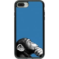 Coque iPhone 7 Plus / 8 Plus - Hybrid Armor noir Monkey Pop Art